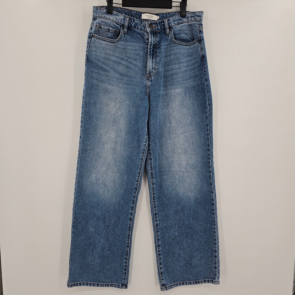 Hidden Jeans HD9100D-M High Rise Wide Leg‎ Blue Denim Jeans Size 31